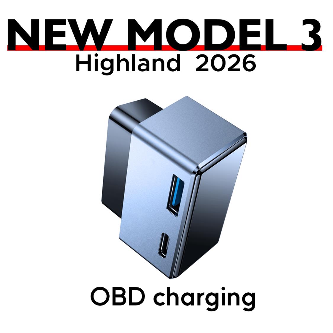 Usb Hub Type C - Alüminyum OBD Hızlı Şarj Adaptörü USB