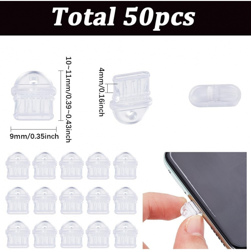 50 adet tip C Anti toz fişi şe - Tablet Cover Accessories incelemesi ve fiyatı